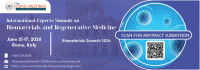 International Experts Summit on Biomaterials and Regenerative Medicine (Biomaterials Summit-2026) International Conference Poster